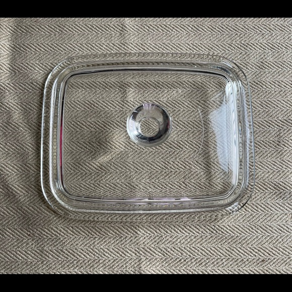 Pyrex Kitchen Vintage Pyrex P4c Clear Glass Rectangular Lid Poshmark